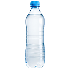 Bild einer Flasche mit Mineralwasser